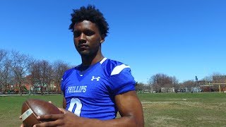 Jahleel Billingsley  Phillips Tight End  HighlightsInterview  Sports Stars of Tomorrow [upl. by Charis364]