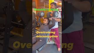 Overtraining is a myth for beginners trainingtime gymexercises gym gymshorts gymworkout 🦁 [upl. by Pearla]