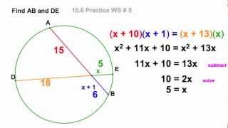 ChordChord Power Theorems  106A [upl. by Emeline]