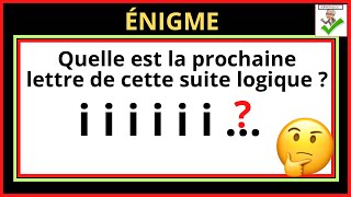 🤔 Quelle est la prochaine lettre de cette suite logique [upl. by Mharg]