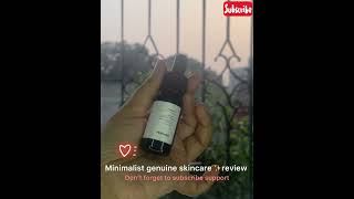 Be minimalist genuine skincare reviews  Shareen Azim [upl. by Luap]