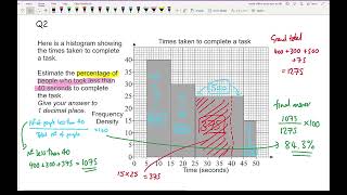 GCSE Maths Histograms 3  Finding Values Medians IQR Difficult Exam Questions Grade 8 [upl. by Barcroft52]