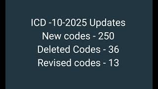 ICD 10 CM 2025 Updates [upl. by Airotnes]