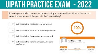 UiPath Practice Exam Advanced  2022  Part 2 [upl. by Ardnikat]