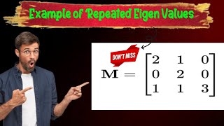 Eigen Values of 3x3 matrix  eigenvalues amp eigenvectors engineering mathematics [upl. by Nylanej]