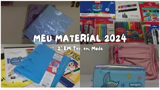 Meu material escolar 2024 2 ano do ensino médio coisinhas bonitinha e com preço [upl. by Hitt654]