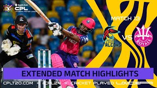 Extended Highlights  Barbados Royals vs Antigua amp Barbuda Falcons  CPL 2024 [upl. by Eniahs]