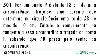 C13 SEMELHANÇA DE TRIÂNGULOS E POTÊNCIA DE PONTOS 501505 [upl. by Valentine162]