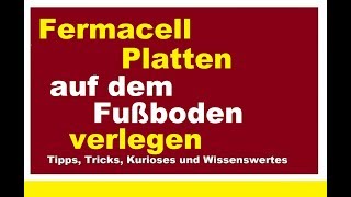 Fermacell Platten kleben verlegen bei Fußbodenheizung Montage Trockenestrich [upl. by Schlesinger113]