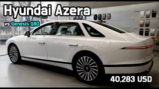 2023 Hyundai Azera comparison Genesis G80 What makes a price difference [upl. by Tarr]