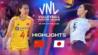 🇨🇳 CHN vs 🇯🇵 JPN  Quarter Finals  Highlights  Womens VNL 2024 [upl. by Reece742]