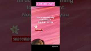 I SEE THE LIGHT LYRICS KARAOKE COVER  disney rapunzel shorts asmr tangled cover karaoke [upl. by Esylla]