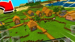 HOW TO FIND THE NEW VILLAGES IN MINECRAFT POCKET EDITION [upl. by Pyotr]