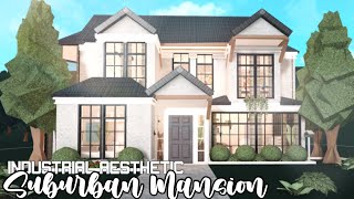 Bloxburg 10k Industrial Aesthetic Suburban Mansion FULL BUILD  Roblox [upl. by Lehet9]