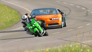 Kawasaki Ninja ZX14R 2014 vs Hypercars at Highlands [upl. by Steffie]