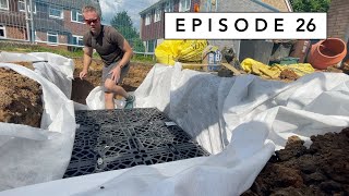 Installing Rainwater Soakaway and Silt Trap  Driveway Prep  The Home Extension  Episode 26 [upl. by Metzger]