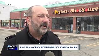 Payless ShoeSource begins liquidation sales [upl. by Kevan]