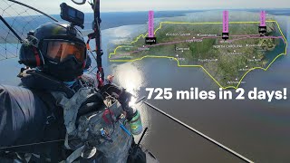 I Flew my Paramotor across North Carolina Over 455 miles in one day [upl. by Ahsiuqet175]