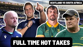 SCOTLAND vs SOUTH AFRICA  FULL TIME HOT TAKES [upl. by Eelinnej]