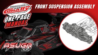 ASUGA XLR  OnePage Manual  Front Suspension Assembly [upl. by Wallford137]