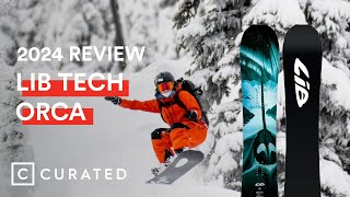 2024 Lib Tech Orca Snowboard Review  Curated [upl. by Ddart216]