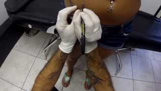 Microdermal Piercing Body Piercing By Crea ZEdge Tattoo amp Body Piericng Sarasota FL [upl. by Eerac553]