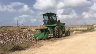 Cotton chopping with john deere 5830 harvester [upl. by Ahel763]