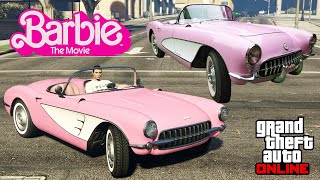 GTA 5  Movie Build  Barbie Corvette C1 Invetero Coquette D1 Customization [upl. by Annairol]