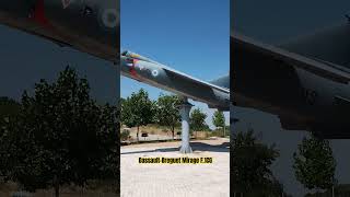 Hellenic Air Force DassaultBreguet Mirage F1 CG aircraft displayed as a monument [upl. by Anora758]