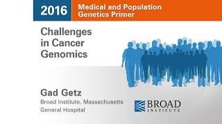 MPG Primer Challenges in Cancer Genomics 2015 [upl. by Eatnoled]