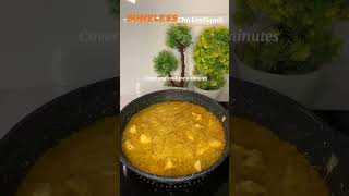 Boneless chicken Handi 😋 subscribe food cooking recipe easyrecipe chicken shorts [upl. by Animar569]