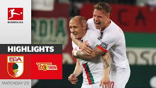 Augsburg Still In Battle For Europe  FC Augsburg  Union Berlin  Highlights  Bundesliga 2324 [upl. by Ahsienom]