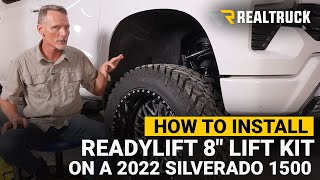 How to Install ReadyLIFT 8quot Complete Lift Kits on a 2022 Silverado 1500 [upl. by Ollie]