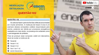 QUÍMICA ENEM 2023 quotAs cetonas fazem parte de famílias olfativas encontradas em muitos alimentosquot [upl. by Derrik]