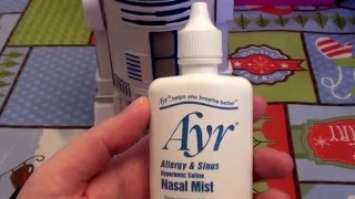 MY AT HOME REMEDY FOR SINUS INFECTIONS Ayr Saline Allergy amp Sinus Nasal Mist Spray [upl. by Ashia]