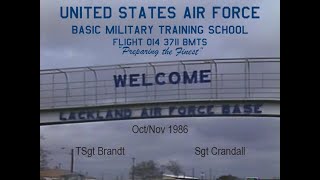 Air Force Basic Training Flt 014 3711 BMTS  OctNov 1986 [upl. by Barlow]