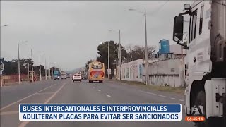 Buses alteran las placas para evitar sanciones en Guayaquil [upl. by Jariah]