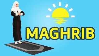 How to pray Maghrib for woman beginners  with Subtitle [upl. by Heeley252]