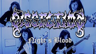 Nights Blood  Dissection Guitar Cover [upl. by Lednam354]