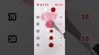 White VS Red  Satisfying Color Mixing 🎨 satisfying asmr mixedcolors shorts shortvideo [upl. by Akeihsal]