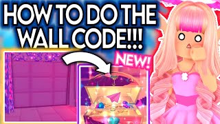 HOW TO FINISH THE WALL CODE IN CAMPUS 3 FOR NOW ROBLOX Royale High Campus 3 Update [upl. by Ainyt]