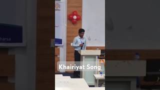 Khairiyat Song  Arijit Singh  Live  Arup Samanta [upl. by Eojyllib330]