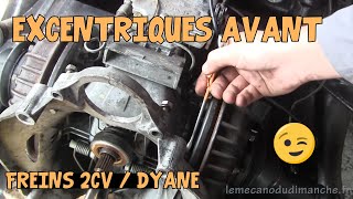 Tutoriel 2cv 26 Excentriques de freins avant [upl. by Lenrow]