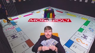 Giant Monopoly Game With Real Money [upl. by Mcclenaghan]