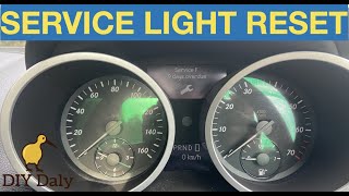 Mercedes SLK Service light reset procedure [upl. by Enelcaj]