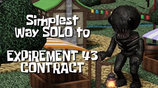 How to SOLO EXPERIMENT 43 Contract using SODA POP ONLY  Tower Heroes Roblox  Halloween Event 2024 [upl. by Gerladina]