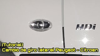 Cambio de luz de giro Peugeot  Citroën [upl. by Leamaj]