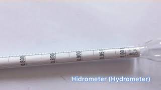 HOW TO USE HYDROMETER AND READING  Bagaimana Cara Menggunakan Hidrometer dan membaca Density [upl. by Edivad]