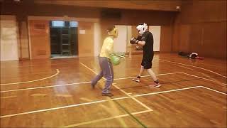 Mamoru Morishita 56 years old Yellow Head Guard vs Students Sparing 13th Oct 2024 [upl. by Anitnatsnok242]