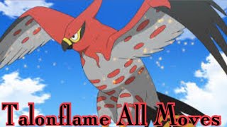 Talonflame All Attacks amp Moves Pokemon [upl. by Daisey895]